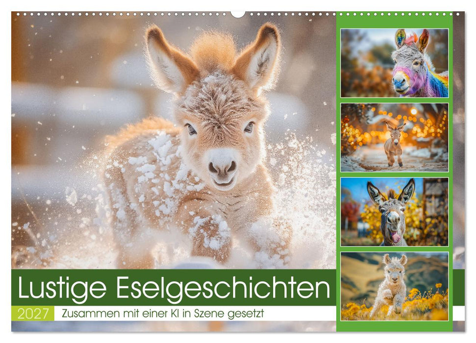 Lustige Eselgeschichten (CALVENDO Wandkalender 2027)