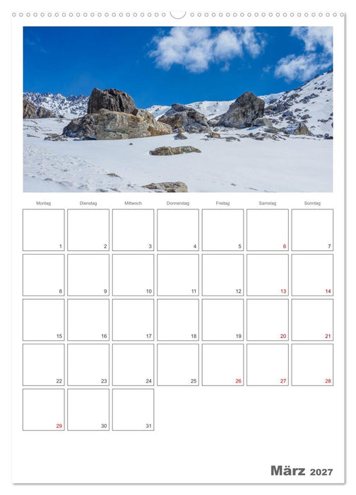 Französische Alpen, auf den Pfaden des Murmeltiers (CALVENDO Wandkalender 2027)