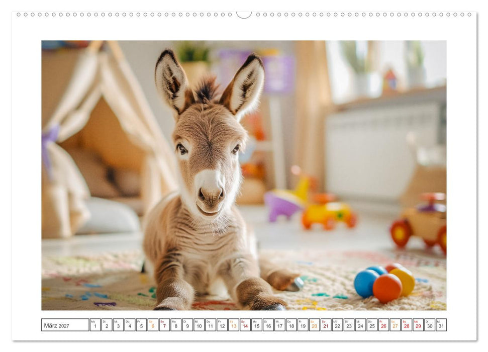 Lustige Eselgeschichten (CALVENDO Premium Wandkalender 2027)