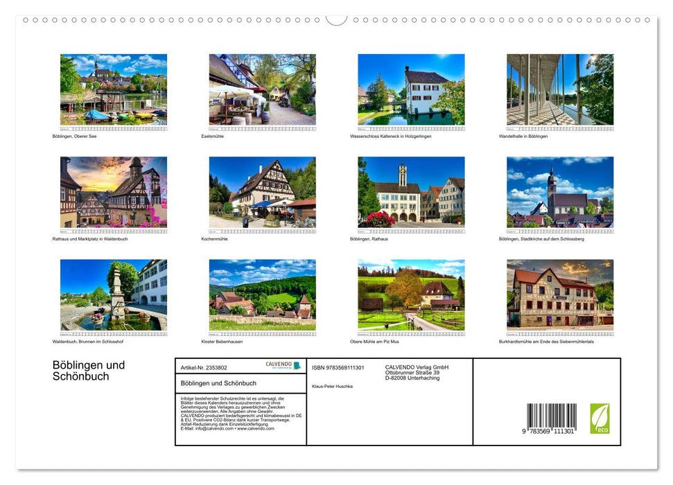 Böblingen und Schönbuch (CALVENDO Premium Wandkalender 2027)