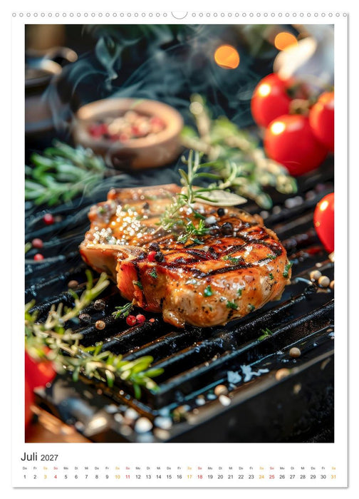 Food BBQ - Deftiges aus der Gourmet-Küche (CALVENDO Premium Wandkalender 2027)