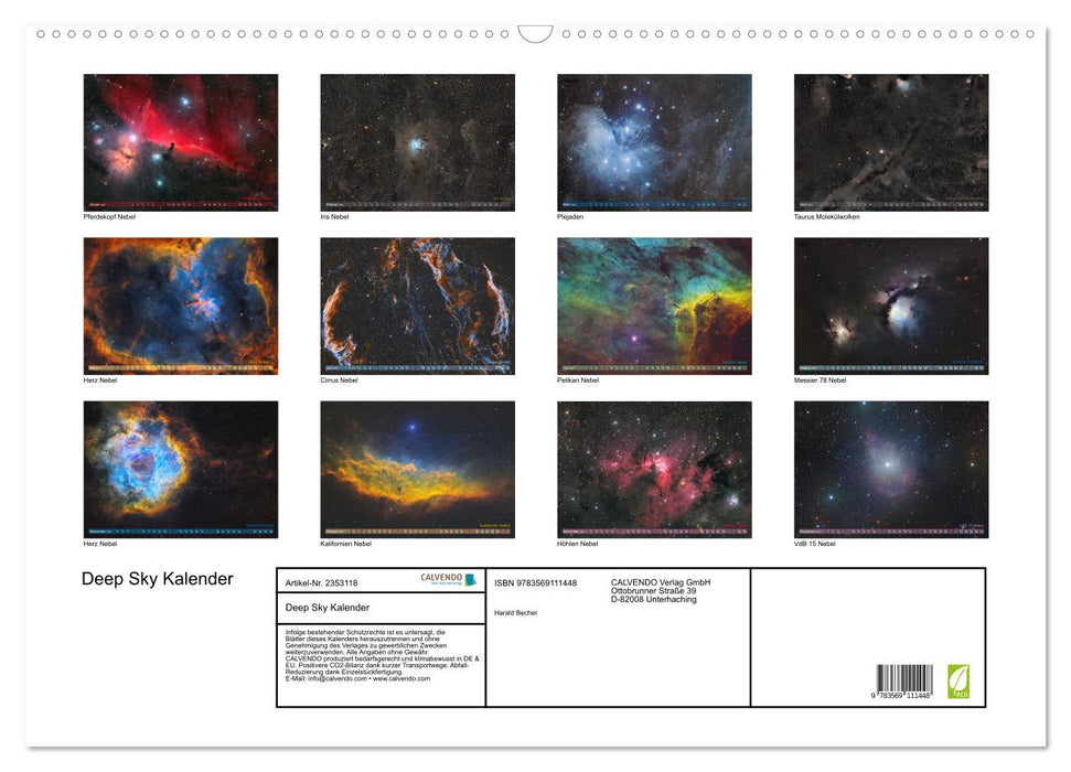 Deep Sky Kalender (CALVENDO Wandkalender 2027)