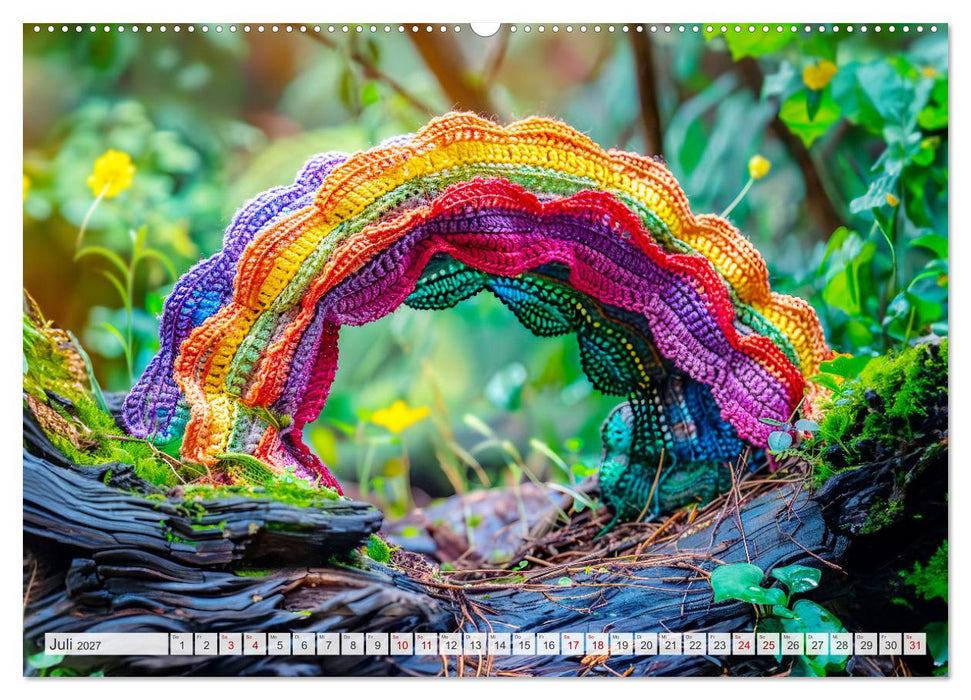 Zauberhafte Wikinger - Nordische Mythologie aus Häkel- und Strickwolle (CALVENDO Premium Wandkalender 2027)