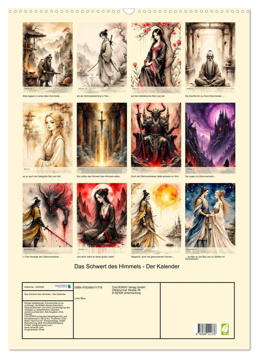 Das Schwert des Himmels - Der Kalender (CALVENDO Wandkalender 2027)