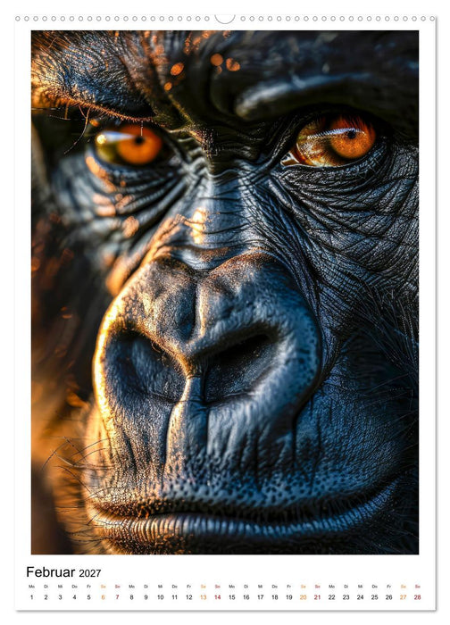 Afrikas Tierwelt - imposante Köpfe (CALVENDO Premium Wandkalender 2027)
