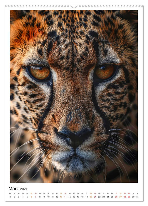 Afrikas Tierwelt - imposante Köpfe (CALVENDO Premium Wandkalender 2027)