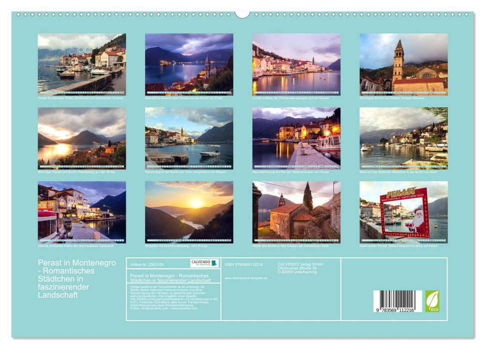 Perast in Montenegro - Romantisches Städtchen in faszinierender Landschaft (CALVENDO Premium Wandkalender 2027)