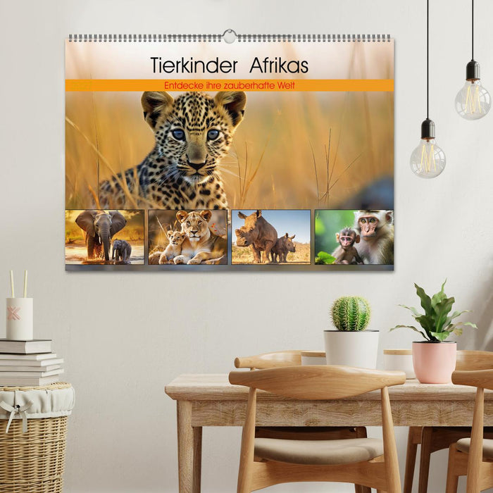 Tierkinder Afrikas - Entdecke ihre zauberhafte Welt (CALVENDO Wandkalender 2027)