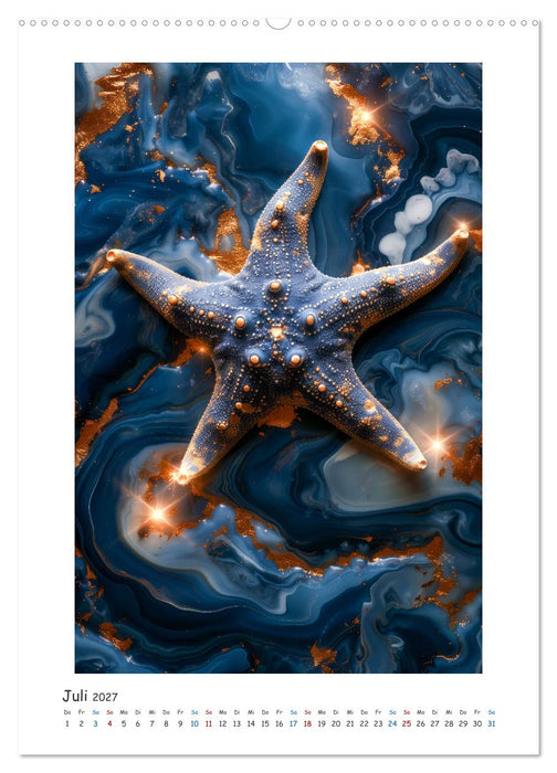 Animalische Mamorkunst (CALVENDO Premium Wandkalender 2027)