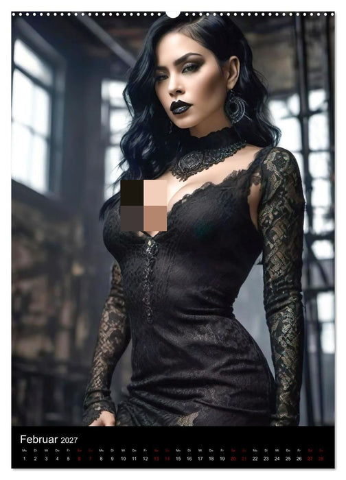 Wunderschöne Gothic Divas (CALVENDO Wandkalender 2027)