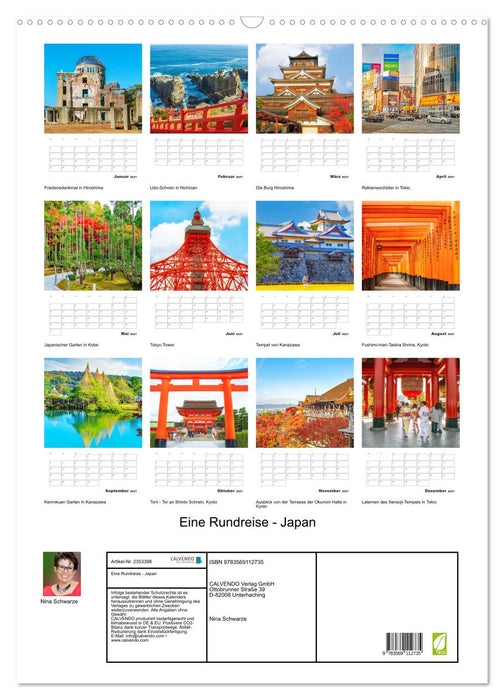 Eine Rundreise - Japan (CALVENDO Wandkalender 2027)