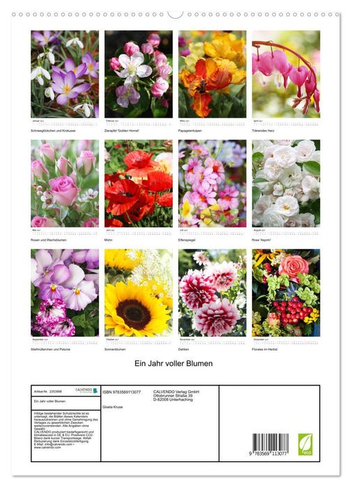 Ein Jahr voller Blumen (CALVENDO Premium Wandkalender 2027)