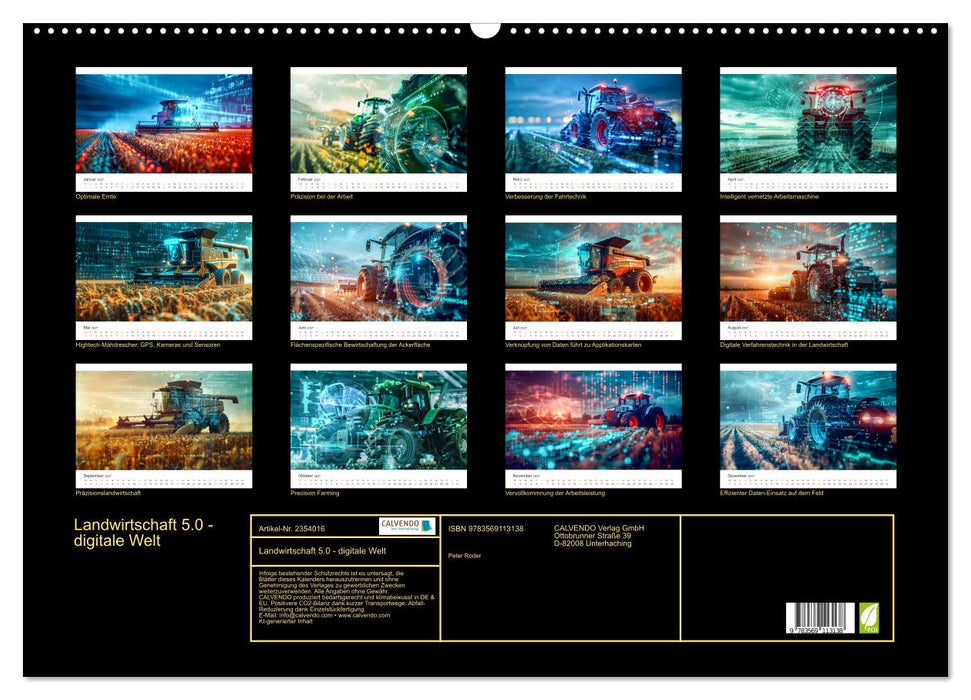 Landwirtschaft 5.0 - digitale Welt (CALVENDO Wandkalender 2027)