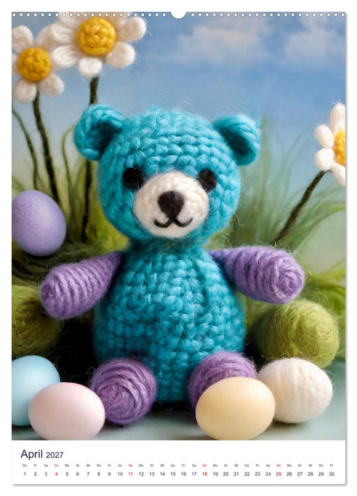 Teddys aus Wolle (CALVENDO Wandkalender 2027)