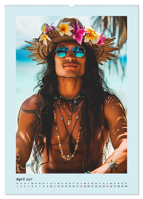 Strandsommer. Männer. Coole Typen am Meer (CALVENDO Premium Wandkalender 2027)