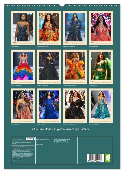 Plus Size Models in glamouröser High Fashion (CALVENDO Premium Wandkalender 2027)