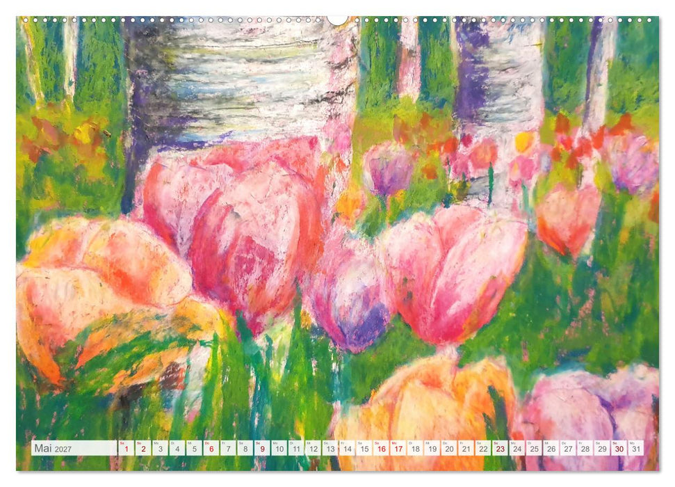 Lebendige Stille - Ein Jahr mit gemalten Stillleben (CALVENDO Wandkalender 2027)