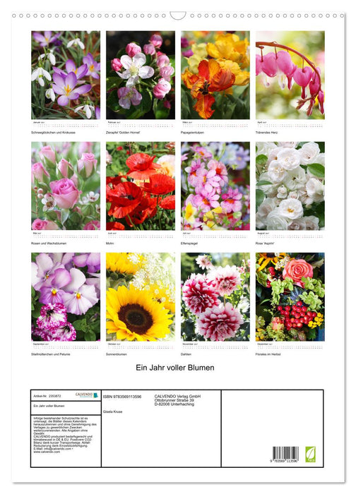 Ein Jahr voller Blumen (CALVENDO Wandkalender 2027)
