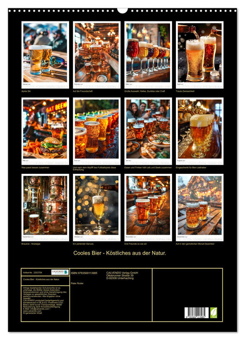 Cooles Bier - Köstliches aus der Natur. (CALVENDO Wandkalender 2027)