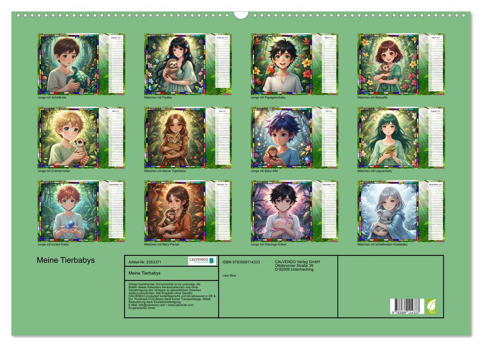 Meine Tierbabys (CALVENDO Wandkalender 2027)