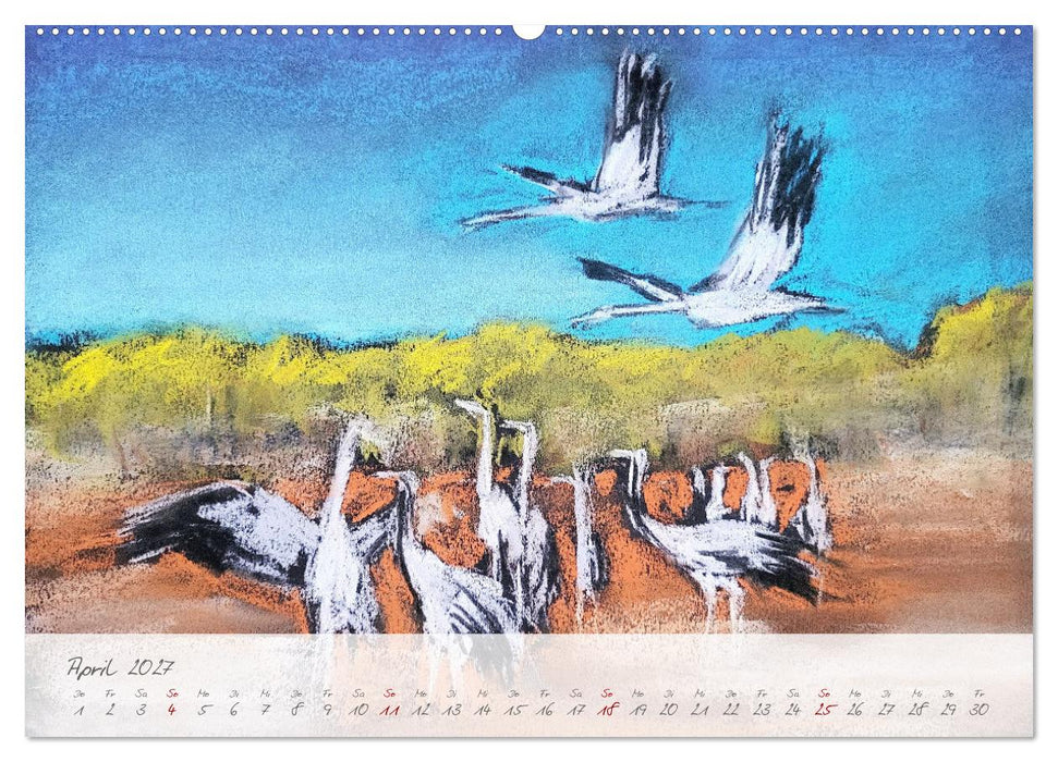 Gemalter Küstenzauber - Mit Pinsel und Farbe entlang der deutschen Küste (CALVENDO Wandkalender 2027)
