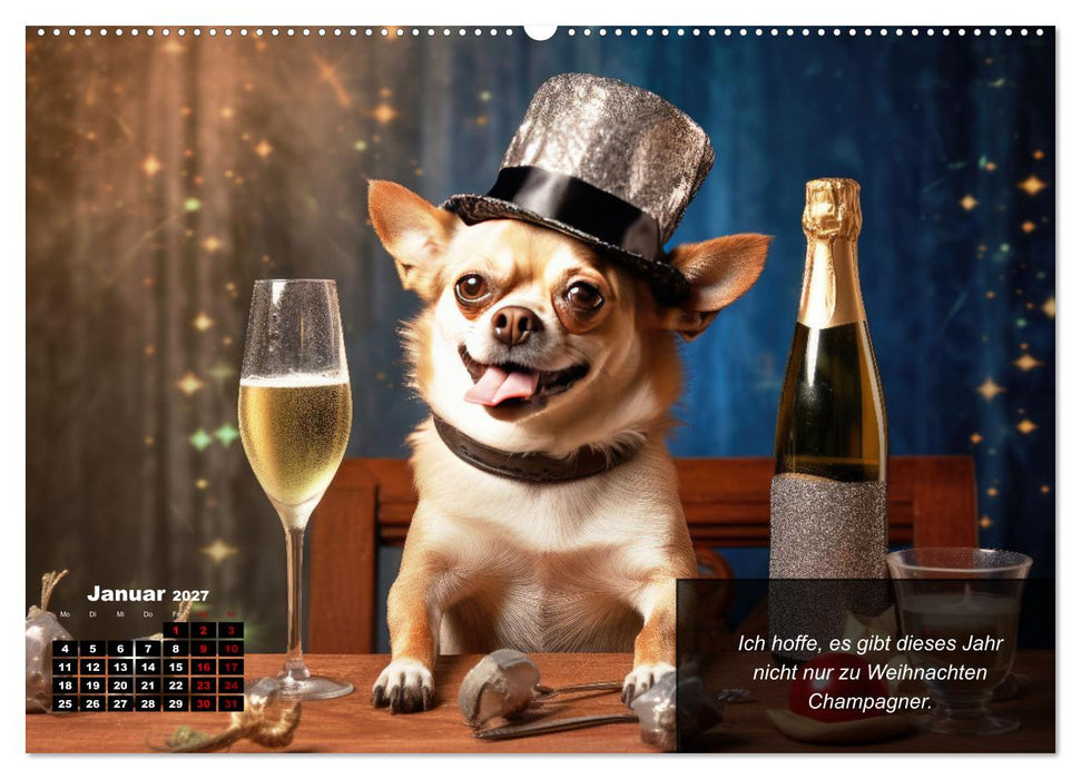 Lustige Chihuahua-Momente (CALVENDO Wandkalender 2027)