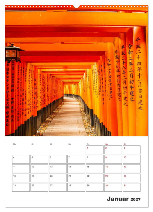 Schreine und Tempel - Heiligtümern in Japan (CALVENDO Wandkalender 2027)