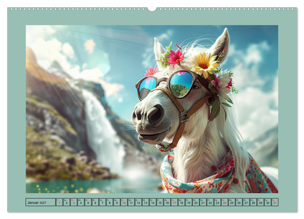 Pferde-Fashion. Modische Highlights auf Hufen (CALVENDO Wandkalender 2027)