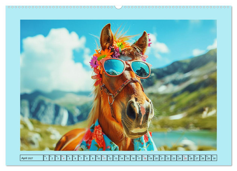 Pferde-Fashion. Modische Highlights auf Hufen (CALVENDO Wandkalender 2027)
