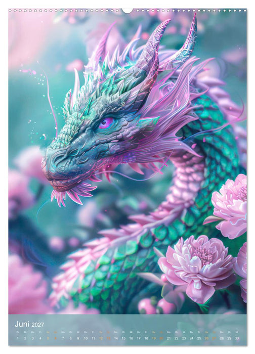 Drachen - Im Fantasieland gesichtet (CALVENDO Premium Wandkalender 2027)