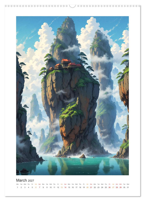 Fantastic Anime Worlds (CALVENDO Monthly Calendar 2027)