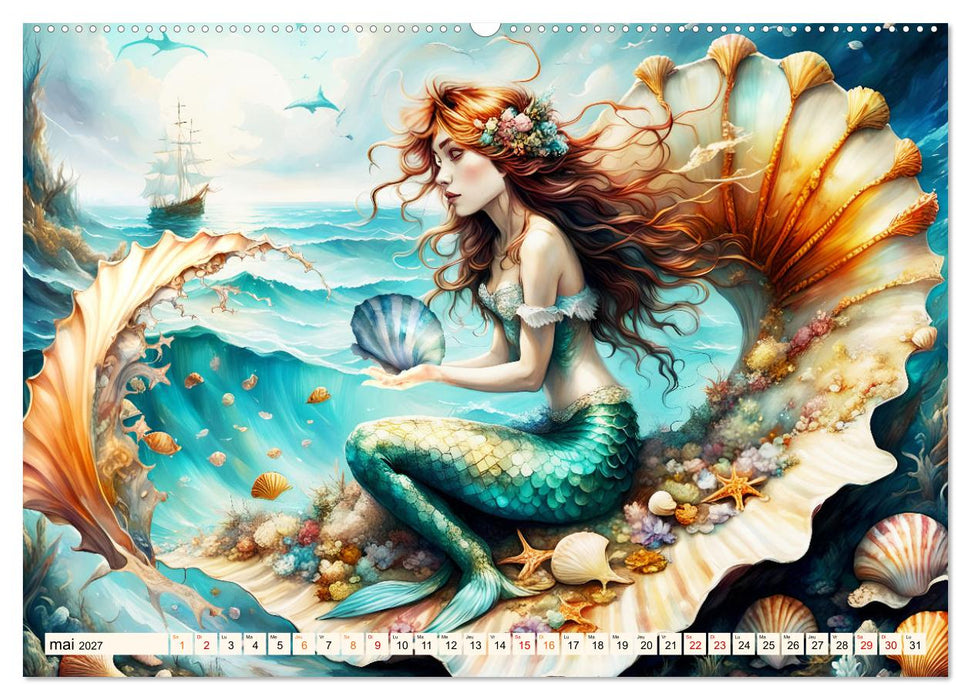 La muse de Poséidon (CALVENDO Calendrier supérieur 2027)