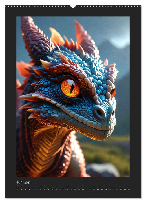 Verzauberte Drachen: Ein Jahr voll kleiner Wunder! (CALVENDO Wandkalender 2027)