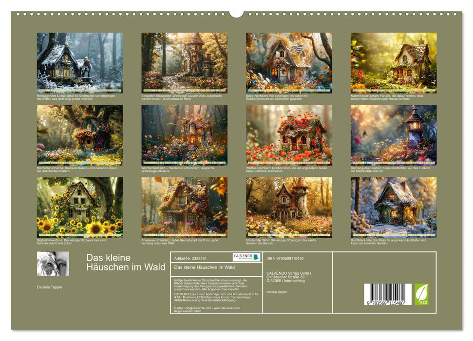 Das kleine Häuschen im Wald (CALVENDO Premium Wandkalender 2027)
