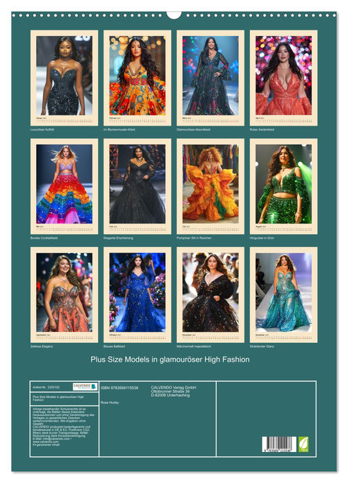 Plus Size Models in glamouröser High Fashion (CALVENDO Wandkalender 2027)