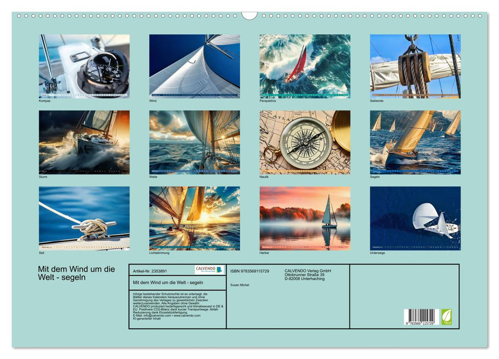 Mit dem Wind um die Welt - segeln (CALVENDO Wandkalender 2027)