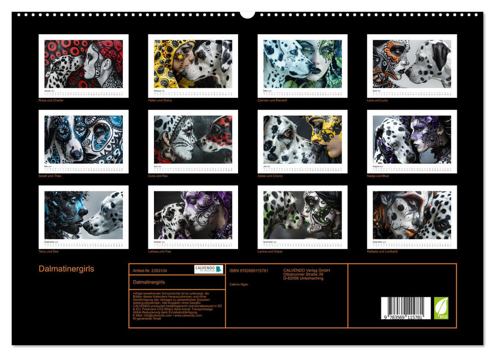 Dalmatinergirls (CALVENDO Premium Wandkalender 2027)