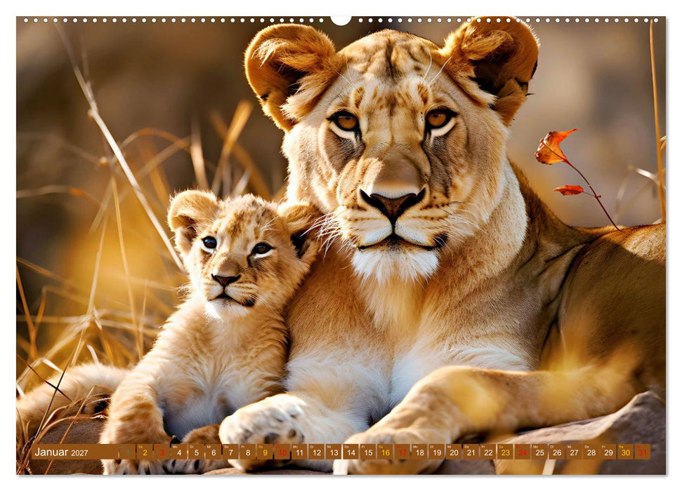 Tierkinder Afrikas - Entdecke ihre zauberhafte Welt (CALVENDO Premium Wandkalender 2027)