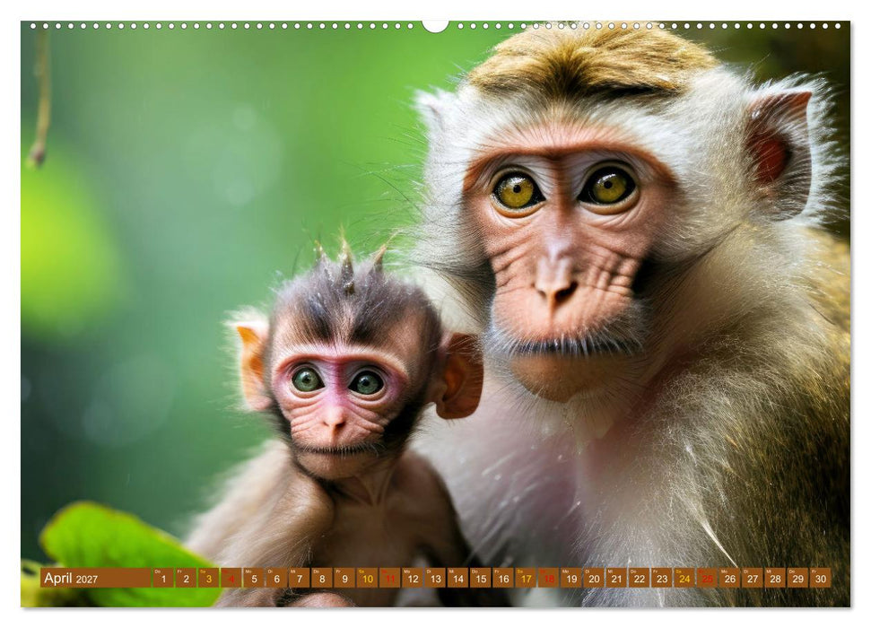 Tierkinder Afrikas - Entdecke ihre zauberhafte Welt (CALVENDO Premium Wandkalender 2027)