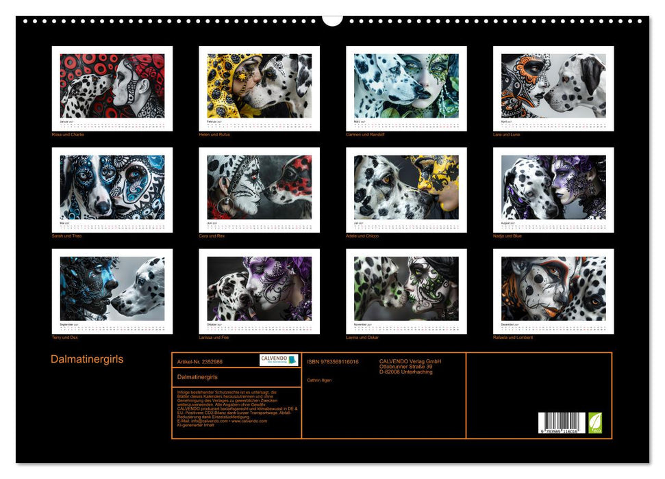 Dalmatinergirls (CALVENDO Wandkalender 2027)