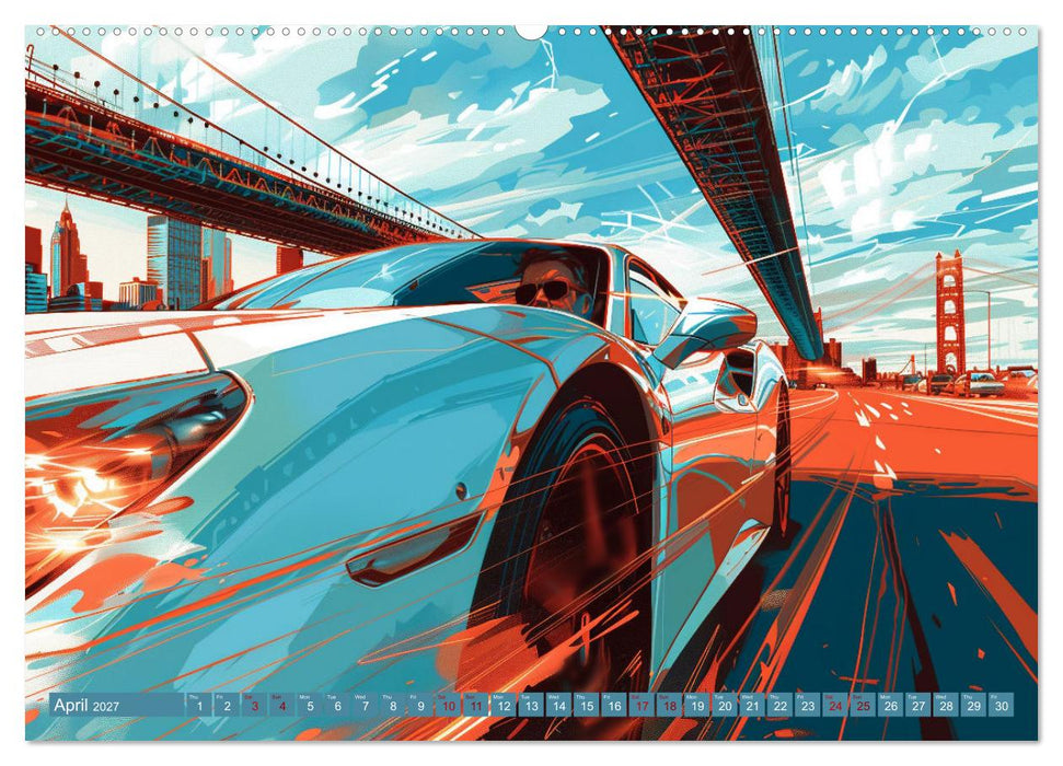 Adrenaline on the Road (CALVENDO Monthly Calendar 2027)
