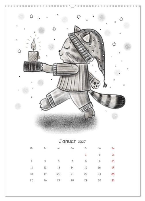 LEOPOLD DER DRITTE - Ein unglaublich liebenswerter Kater (CALVENDO Premium Wandkalender 2027)