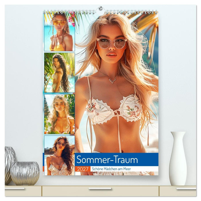 Sommer-Traum. Schöne Mädchen am Meer (CALVENDO Premium Wandkalender 2027)