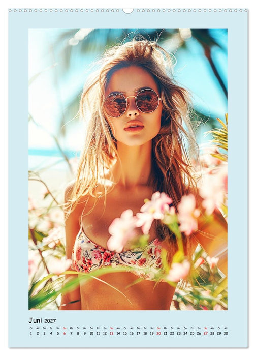 Sommer-Traum. Schöne Mädchen am Meer (CALVENDO Premium Wandkalender 2027)