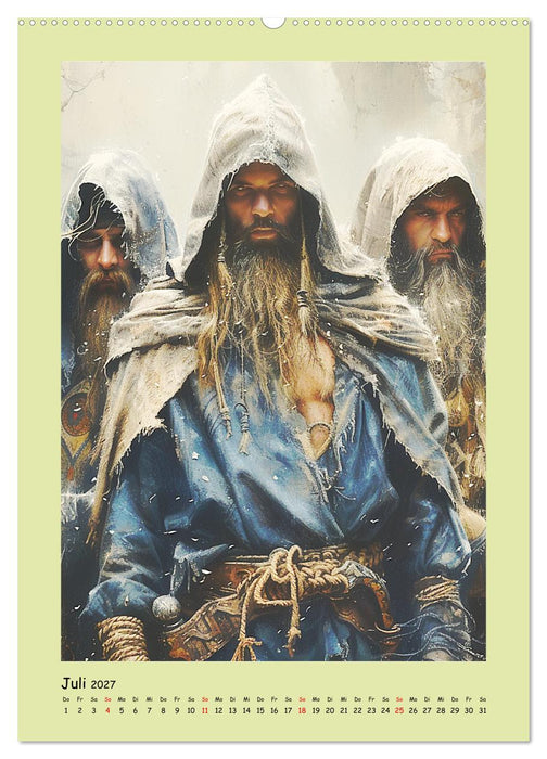 Druidenland. Keltische Fantasy-Figuren aus der Anderwelt (CALVENDO Premium Wandkalender 2027)