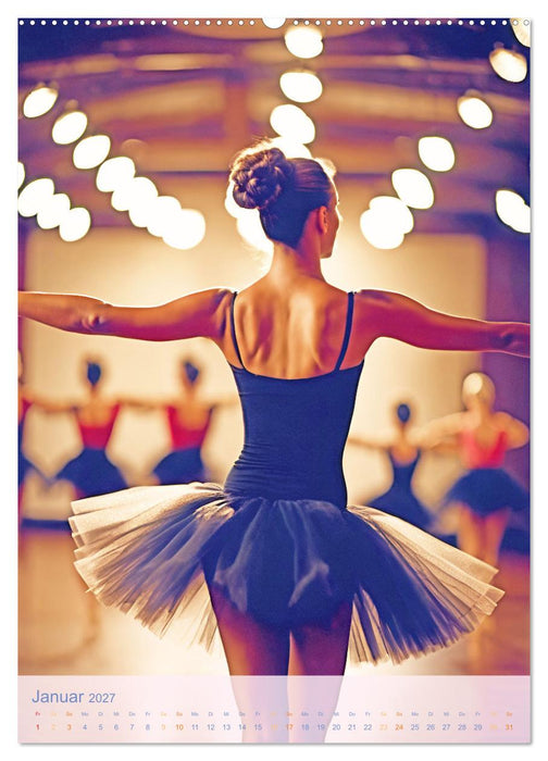 Mit Tutu und Spitzenschuhen Impressionen aus dem Ballett (CALVENDO Wandkalender 2027)