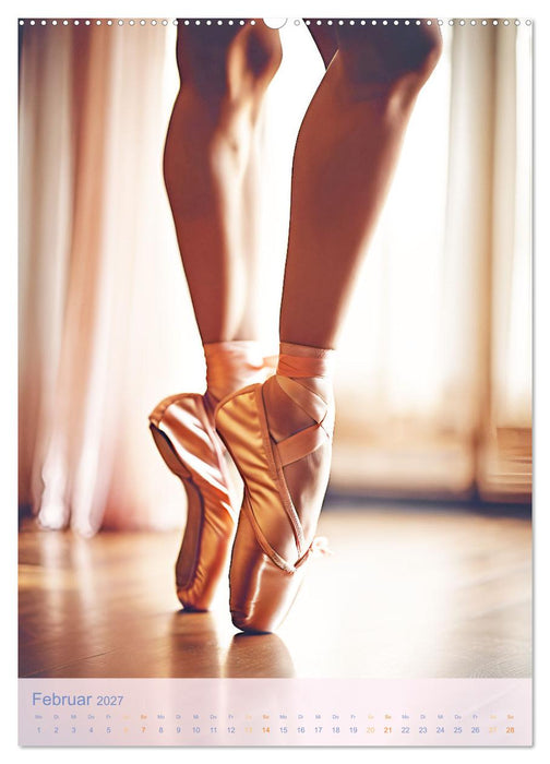 Mit Tutu und Spitzenschuhen Impressionen aus dem Ballett (CALVENDO Wandkalender 2027)