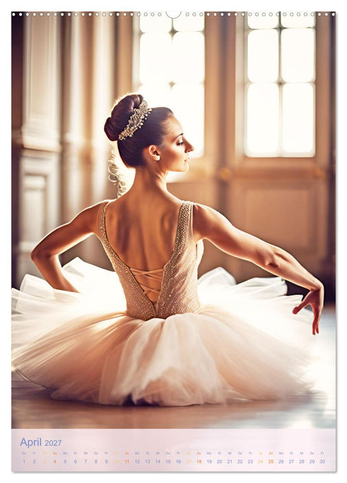 Mit Tutu und Spitzenschuhen Impressionen aus dem Ballett (CALVENDO Wandkalender 2027)