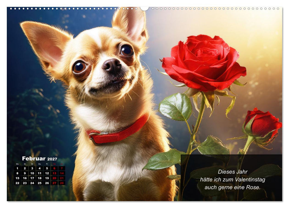 Lustige Chihuahua-Momente (CALVENDO Premium Wandkalender 2027)