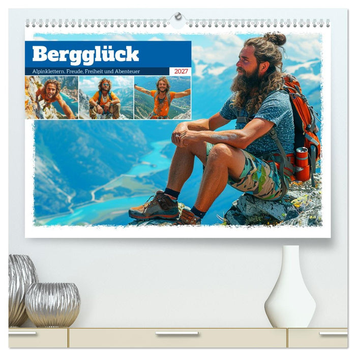 Bergglück. Alpinklettern. Freude, Freiheit und Abenteuer (CALVENDO Premium Wandkalender 2027)